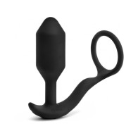 b-Vibe Vibrating Snug Tug Anal Plug Cockring