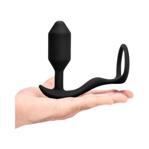 b-Vibe Vibrating Snug Tug Anal Plug Cockring