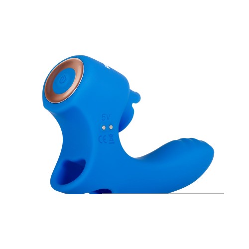 Gender X Flick It Finger Vibrator - Blue