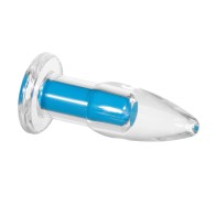 Gender X Electric Blue Vibrating Remote-Controlled Anal Plug