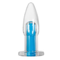 Gender X Electric Blue Vibrating Remote-Controlled Anal Plug