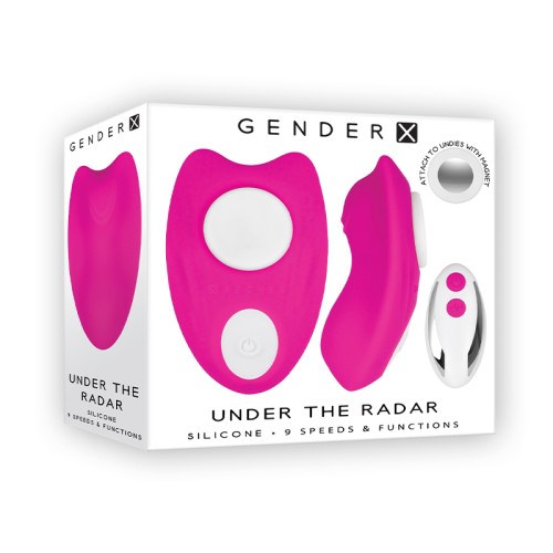 Gender X Under The Radar Remote-Controlled Silicone Vibrator - Pink