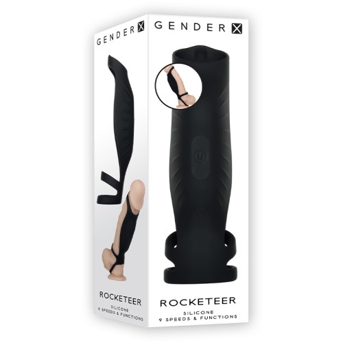 Gender X Rocketeer Triple-Ring Vibrating Penis Sheath