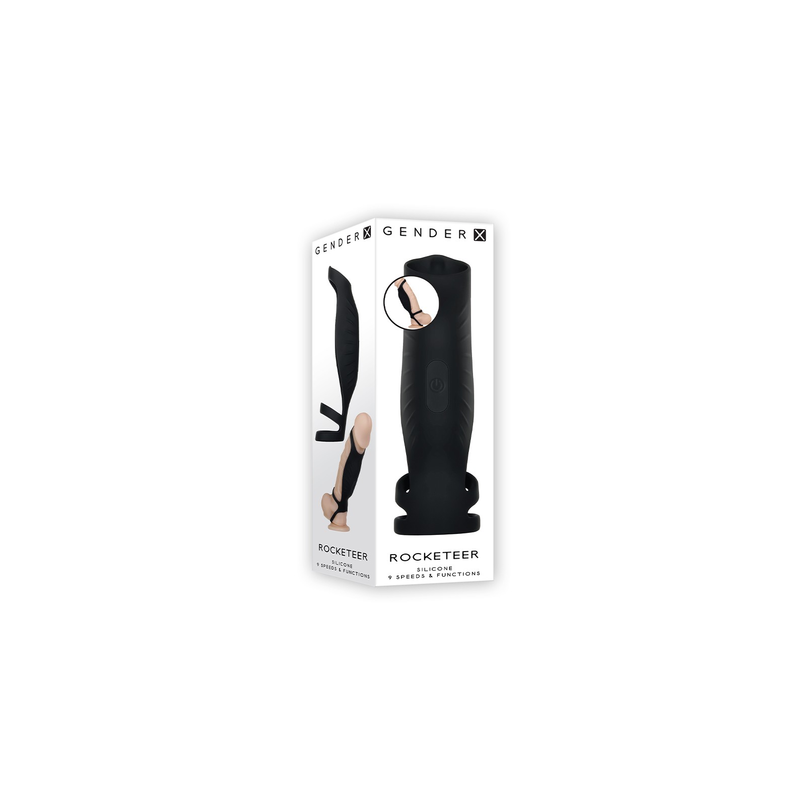 Gender X Rocketeer Triple-Ring Vibrating Penis Sheath