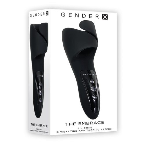 Gender X The Embrace Rechargeable Vibrating Masturbator - Black