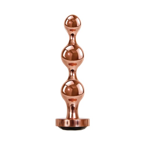 Plug Anal Gold Digger - Diseño Beaded Rosa Dorado