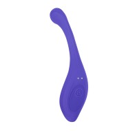 Vibrador Silicona Poseable con Control Remoto Evolved Anywhere Vibe Azul