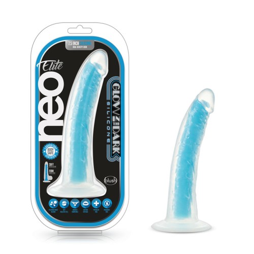 Dildo Neo Elite Glow in the Dark Prysm Azul Neón