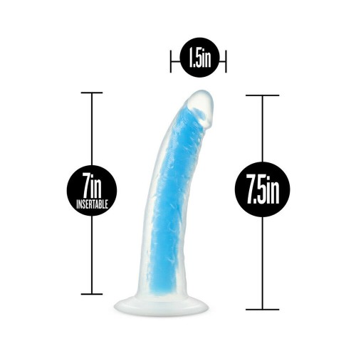 Dildo Neo Elite Glow in the Dark Prysm Azul Neón