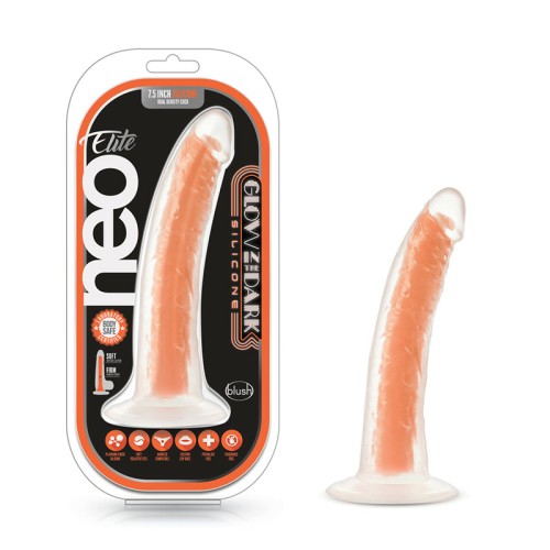 Dildo Neo Elite que Brilla en la Oscuridad - Placer de 7 Pulgadas