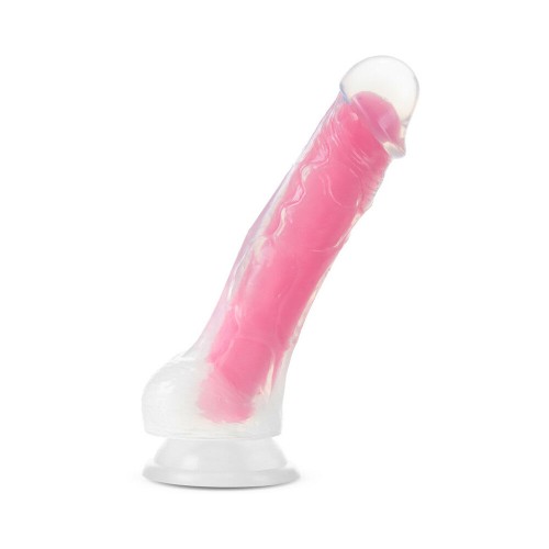 Neo Elite Glow in the Dark Viper 7 in. Dildo Neon Pink