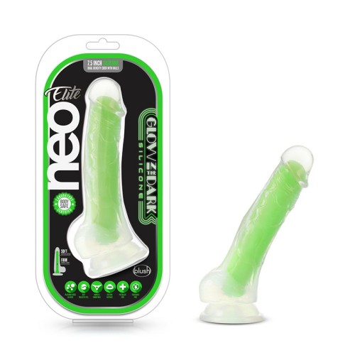 Dildo Neo Elite Viper Brilla en la Oscuridad