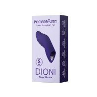 Vibrador de Silicona Dioni Recargable para Dedos Pequeño Púrpura Oscuro