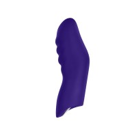 FemmeFunn Dioni Rechargeable Silicone Finger Vibrator Small Dark Purple