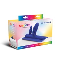 Two-Nicorn Textured Double Penetration Attachment - Dual Pleasure