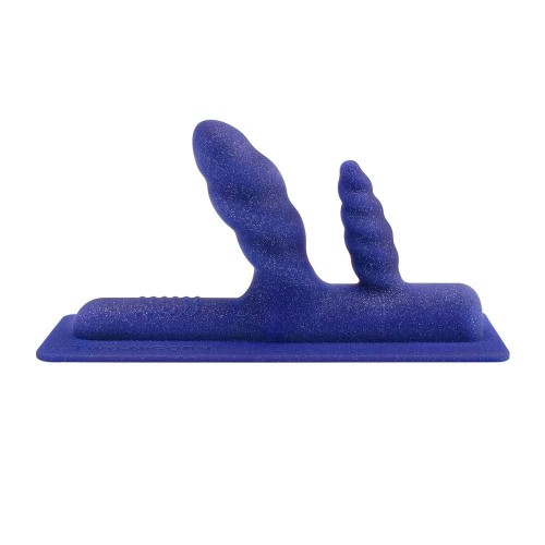 Two-Nicorn Textured Double Penetration Attachment - Dual Pleasure