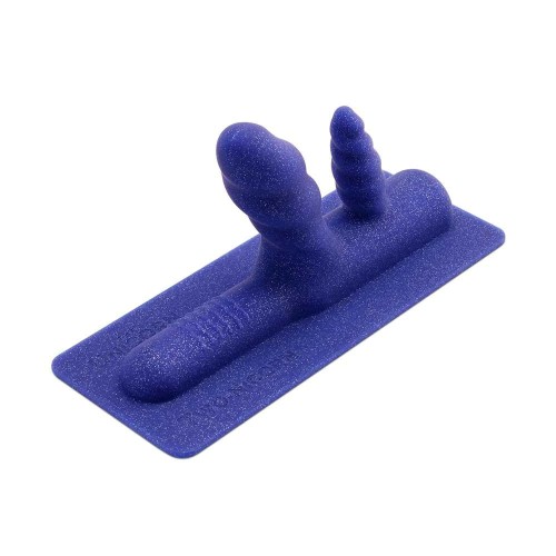 Two-Nicorn Textured Double Penetration Attachment - Dual Pleasure