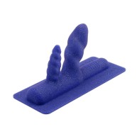 Two-Nicorn Textured Double Penetration Attachment - Dual Pleasure