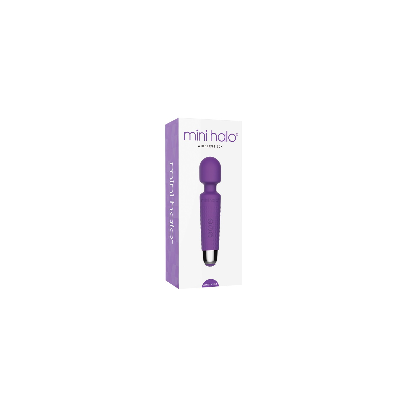 Mini Halo Wireless Wand 20X Silicone Amethyst