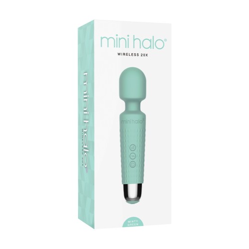 Mini Halo Vibrador de Varita Inalámbrico - 20X de Silicona