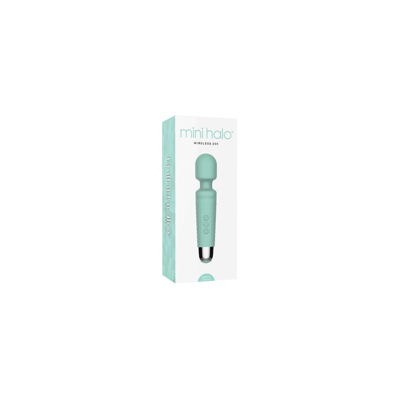 Mini Halo Vibrador de Varita Inalámbrico - 20X de Silicona