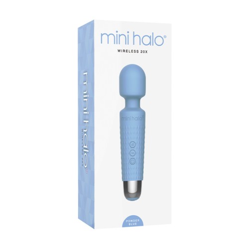 Mini Halo Varita Inalámbrica 20X Silicona Azul Polvo