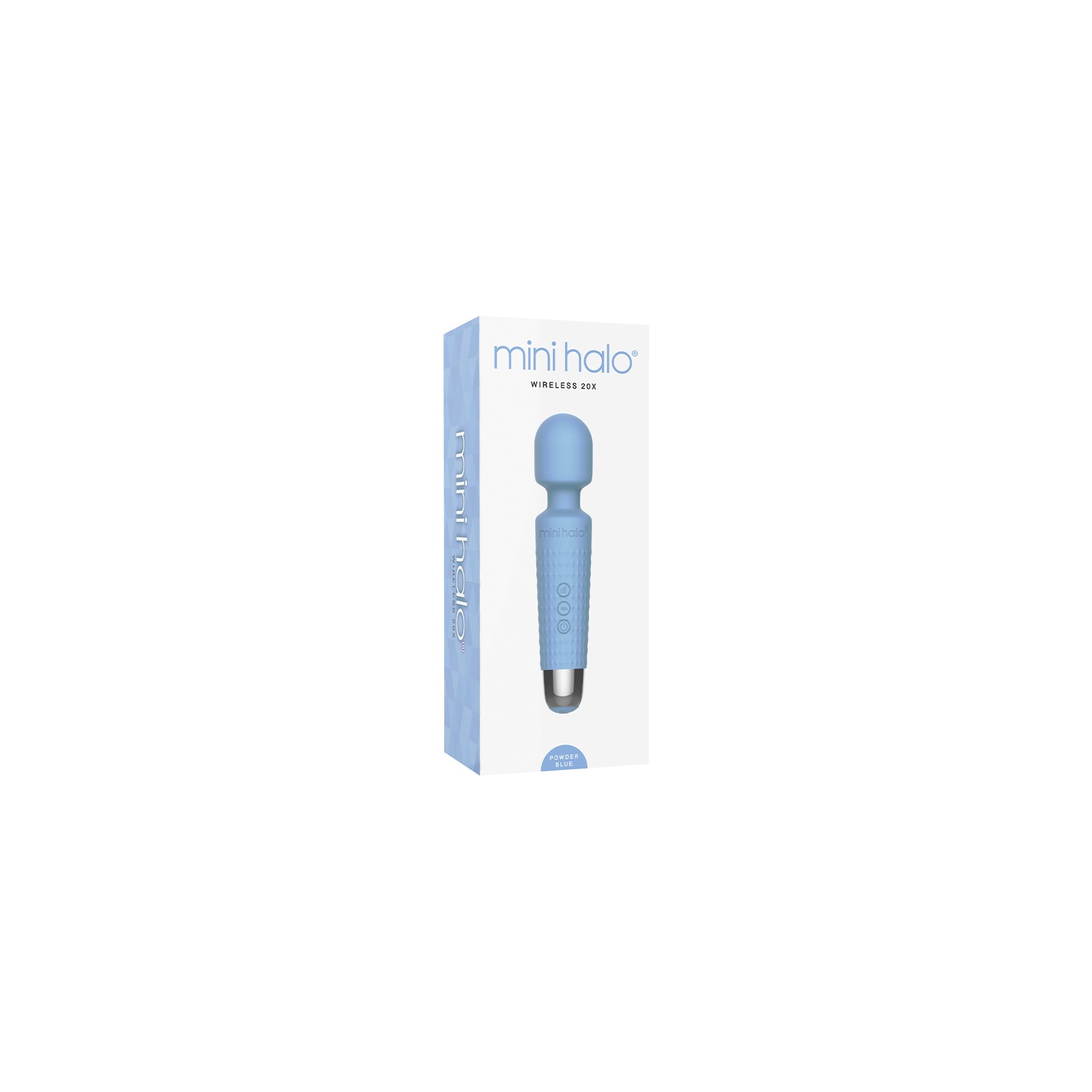 Mini Halo Wireless Wand 20X Silicone Powder Blue