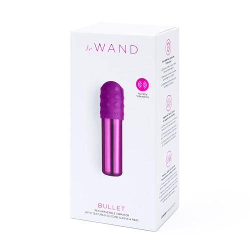 Le Wand Chrome Bullet Vibrator Dark Cherry