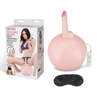 Pelota Inflable de Sexo Lux Fetish con Dildo Vibrante