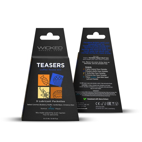 Display de Lubricantes Sabor Café Wicked Teasers