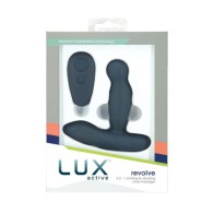 Lux Active Revolve 4.5 in Rotating Silicone Massager Black