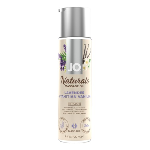 JO Naturals Lavender & Tahitian Vanilla Massage Oil