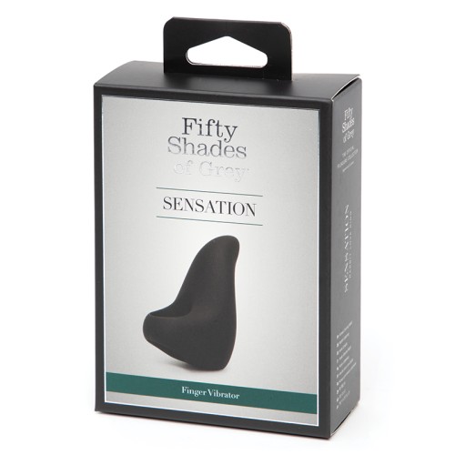 Fifty Shades of Grey Silicone Finger Vibrator - Black