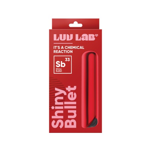 Luv Inc SB33 Shiny Bullet Vibrator Red