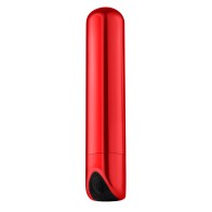 Luv Inc SB33 Shiny Bullet Vibrator Red