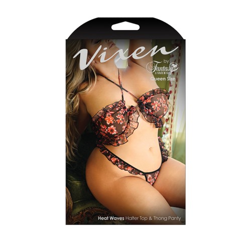 Conjunto Floral Vixen Heat Waves de Fantasy Lingerie