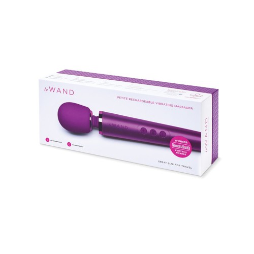 Le Wand Petite Rechargeable Massager Dark Cherry - Best Wand Vibrator