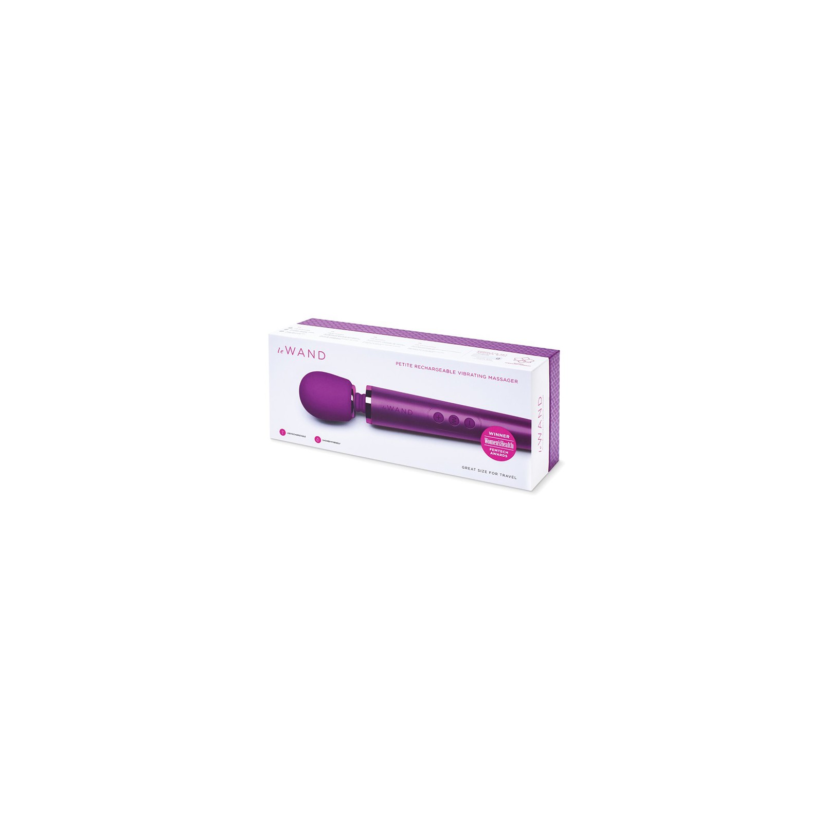 Le Wand Petite Rechargeable Massager Dark Cherry - Best Wand Vibrator