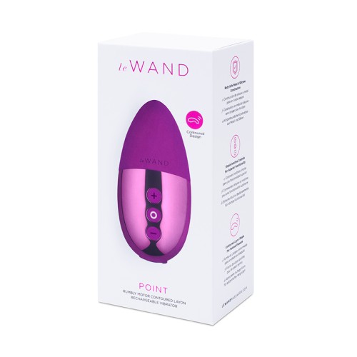 Vibrador Mini Le Wand Chrome Point Cereza Oscura - Placer Recargable