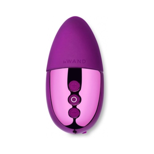 Le Wand Chrome Point Mini Vibrator Dark Cherry - Rechargeable Pleasure