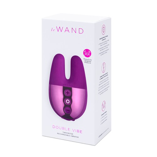 Le Wand Chrome Double Vibe Rechargeable Mini Vibrator