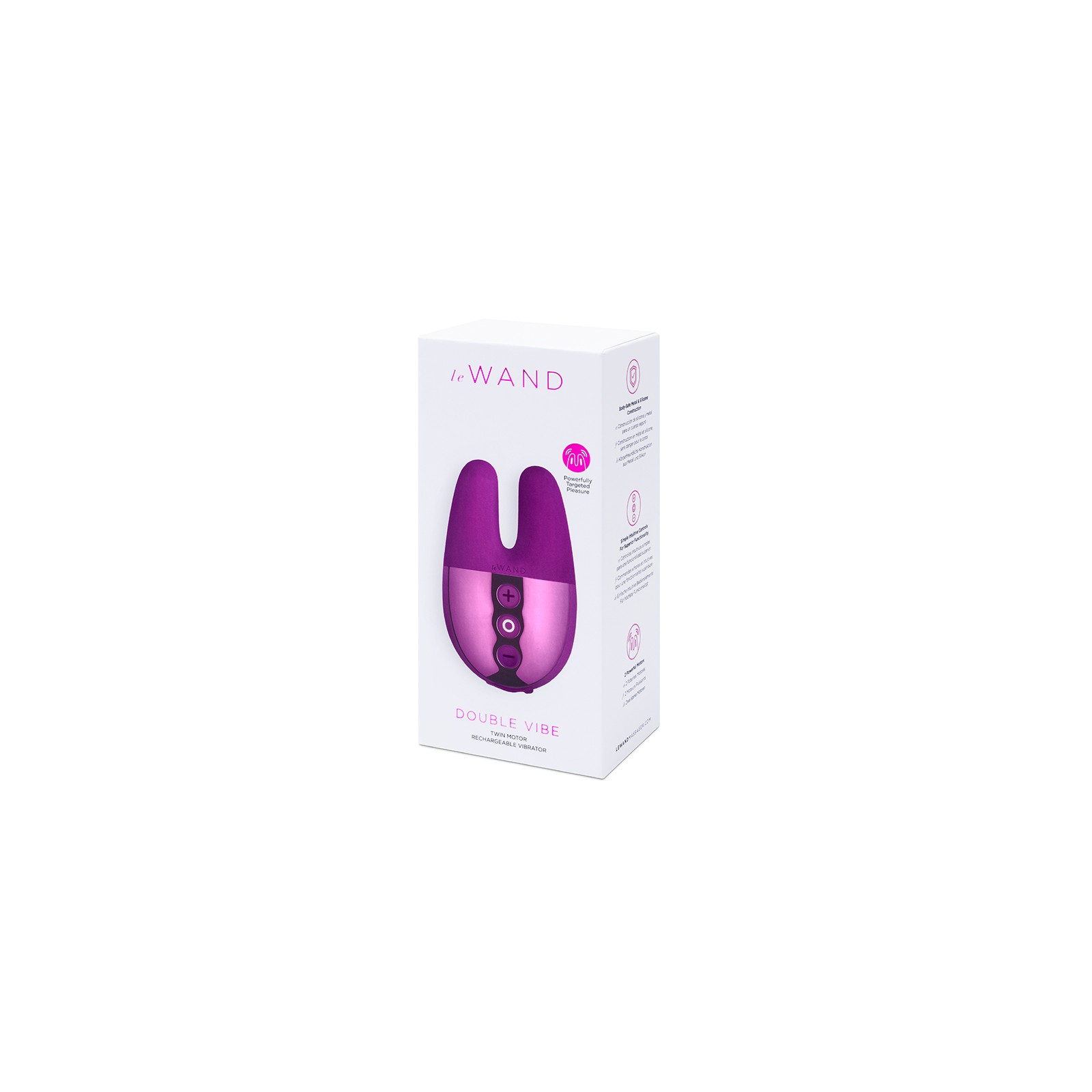 Le Wand Chrome Double Vibe Rechargeable Mini Vibrator