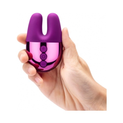 Le Wand Chrome Double Vibe Rechargeable Mini Vibrator