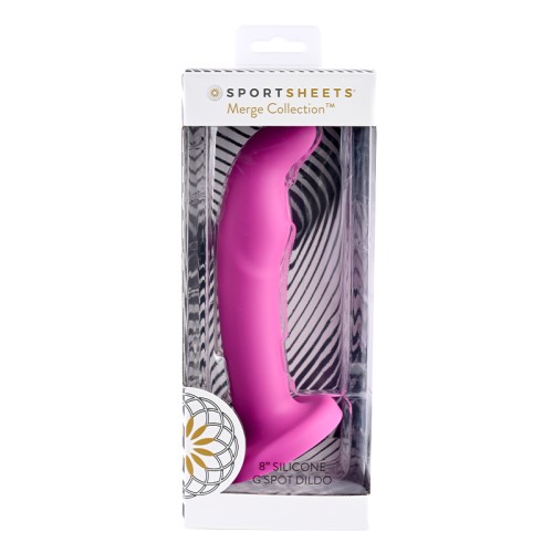 Sportsheets Tana 8 in. Silicone G-Spot Dildo with Suction Cup Pink