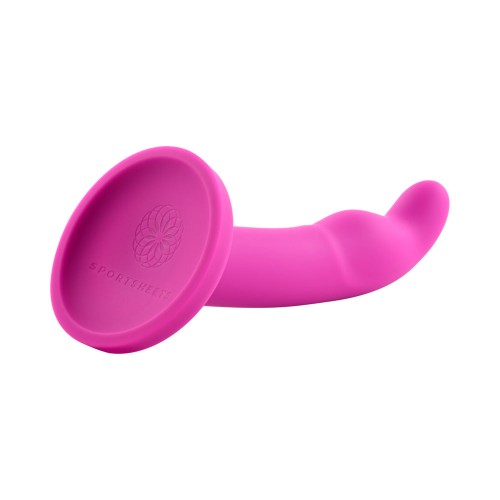 Sportsheets Tana 8 in. Silicone G-Spot Dildo with Suction Cup Pink