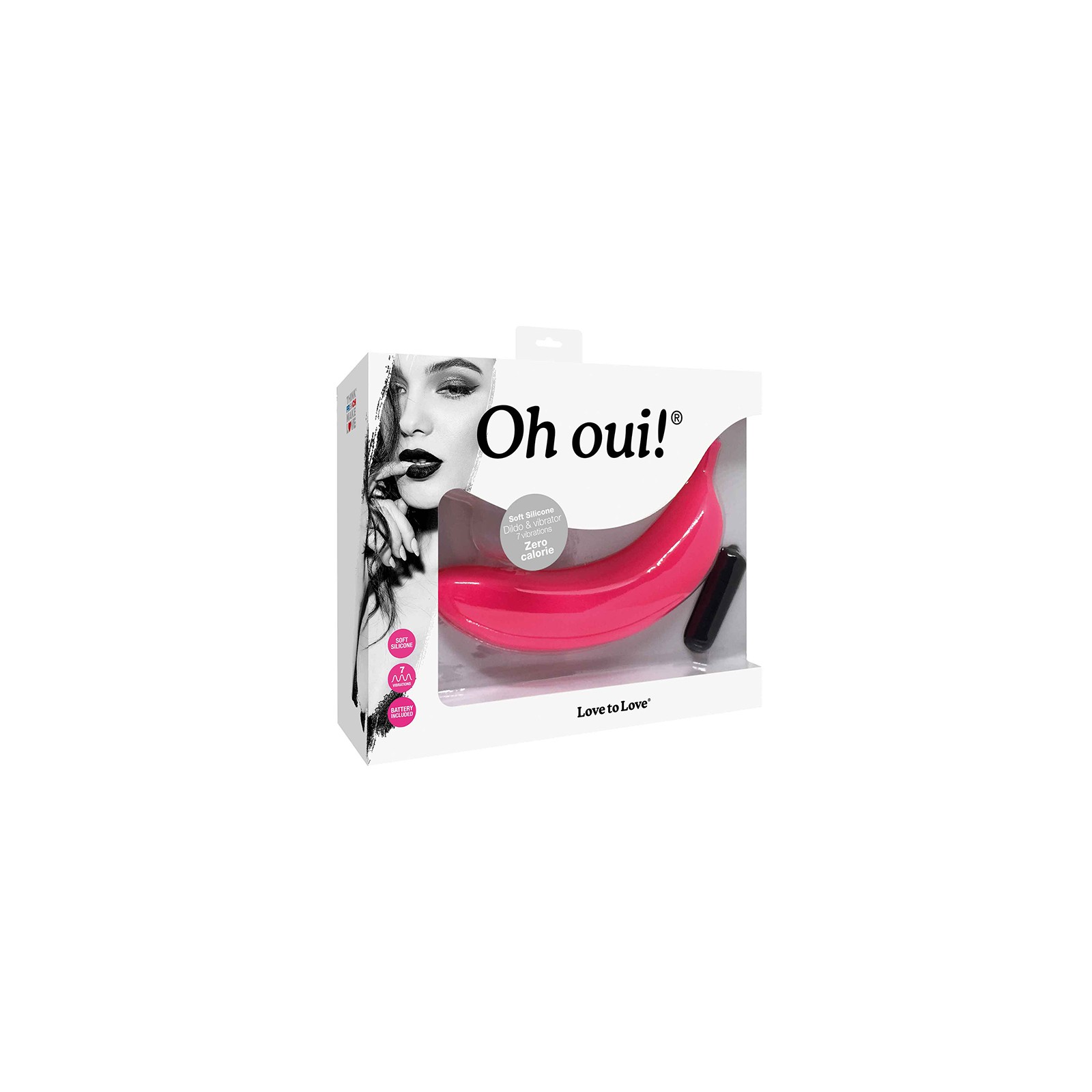 Oh Oui Silicone Banana Vibrator Pink