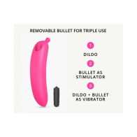 Oh Oui Silicone Banana Vibrator Pink