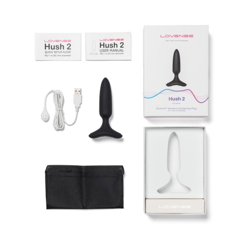 Lovense Hush 2 Plug Anal Vibrador - Potente Control Remoto