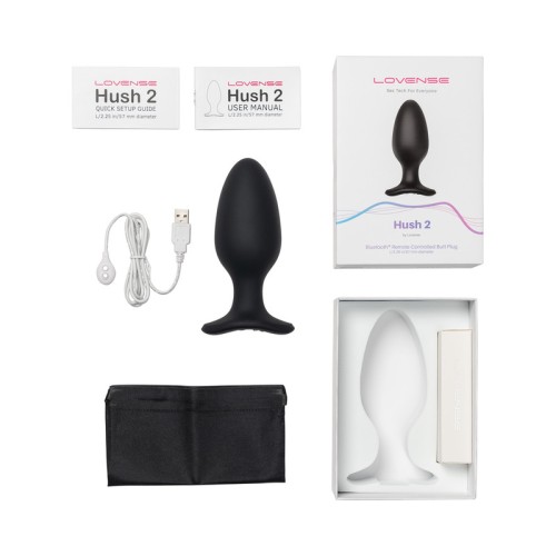 Lovense Hush 2 - Plug Anal Vibrante con Control Remoto Bluetooth