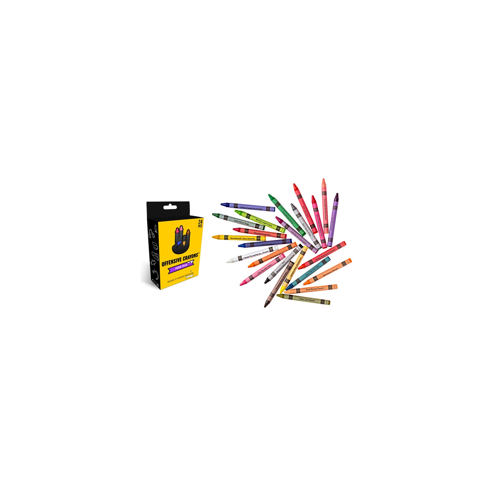 Crayones Ofensivos Pack de Humor Adulto